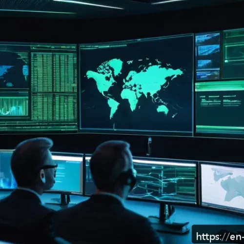 Home 17 공격자 관점에서의 방어 전략 - A high-tech cybersecurity operations center with diverse professionals analyzing multiple large digi...