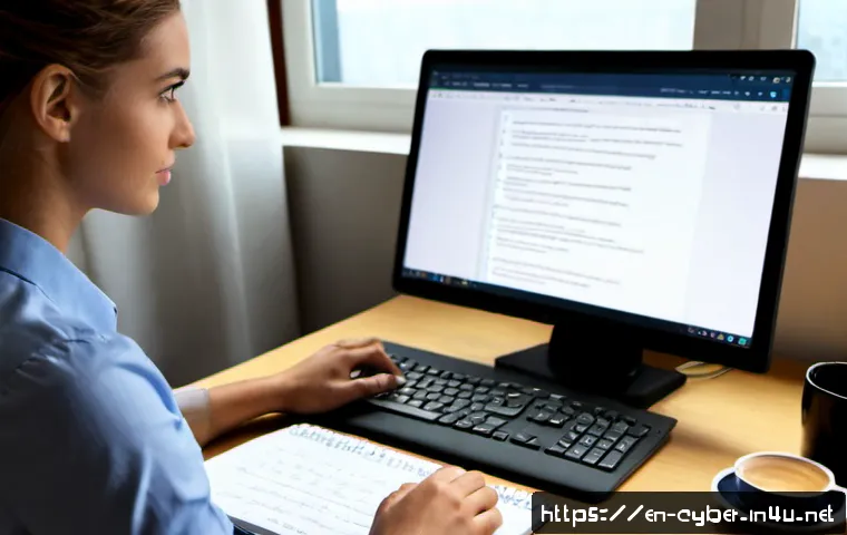 사이버보안 실기 시험 준비 팁 - Photorealistic home study workspace for a cybersecurity practical skills exam, focused adult learner...
